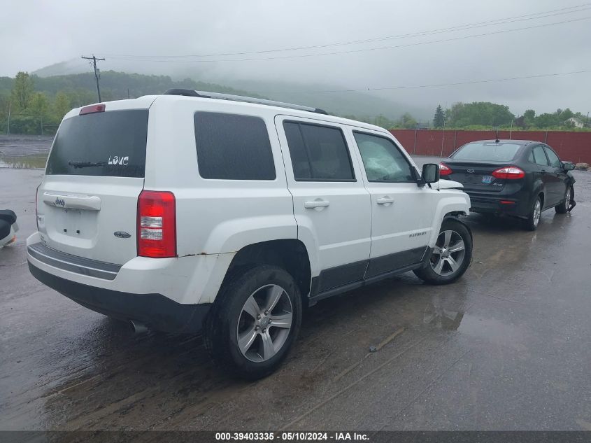 2017 Jeep Patriot High Altitude 4X4 VIN: 1C4NJRFB8HD205702 Lot: 39403335