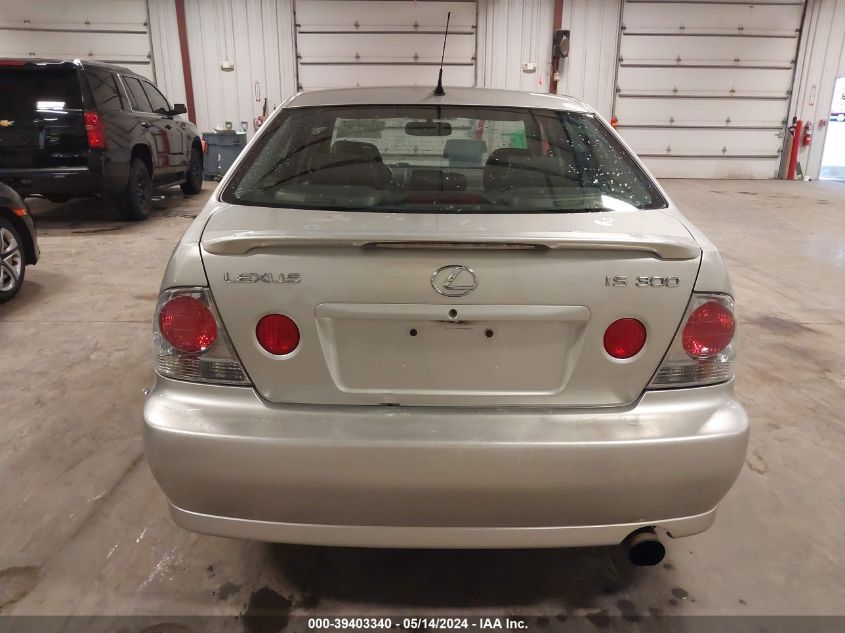 2002 Lexus Is 300 VIN: JTHBD192520038431 Lot: 39403340