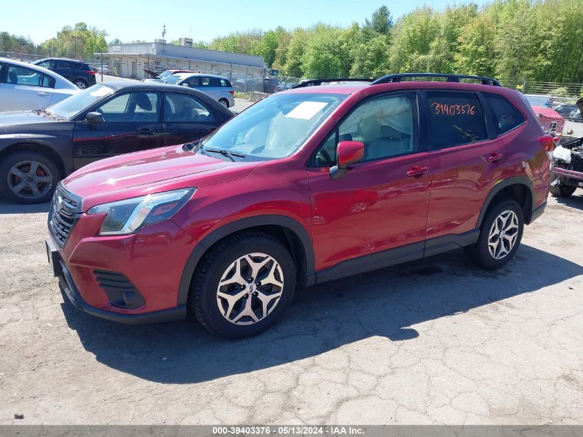 2022 Subaru Forester Premium VIN: JF2SKAEC8NH502423 Lot: 39403376