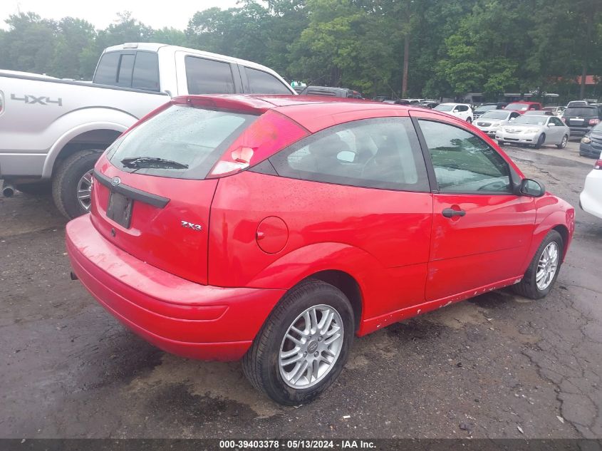 2005 Ford Focus Zx3 VIN: 3FAFP31NX5R135839 Lot: 39403378