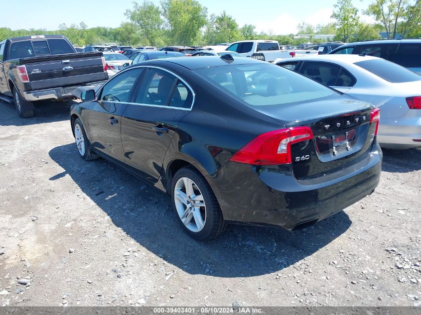 2015 Volvo S60 T5 Premier VIN: YV1612TK0F2358139 Lot: 39403401