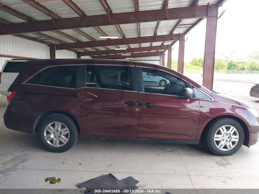 2013 Honda Odyssey Lx VIN: 5FNRL5H25DB004814 Lot: 39403458