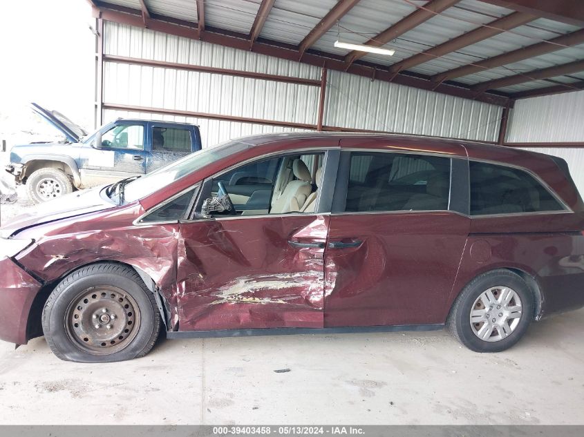 2013 Honda Odyssey Lx VIN: 5FNRL5H25DB004814 Lot: 39403458