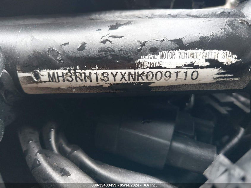 2022 YAMAHA YZFR3 A MH3RH18YXNK009110