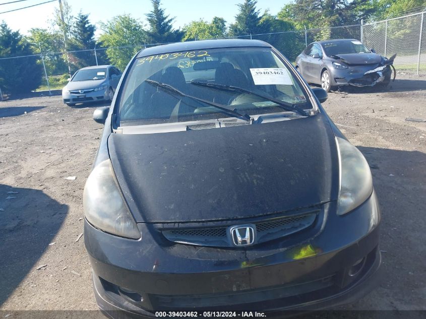 2007 Honda Fit Sport VIN: JHMGD38627S030496 Lot: 39403462