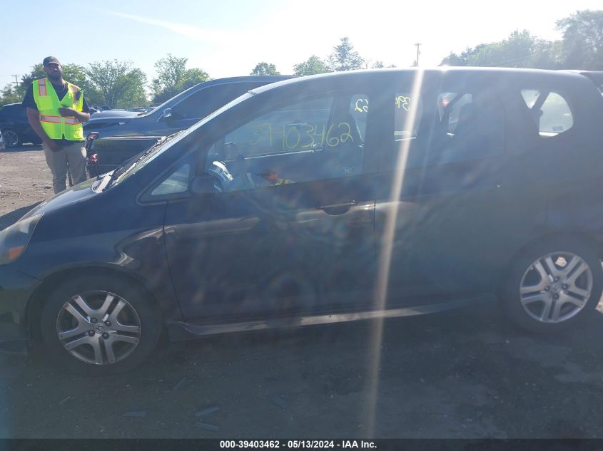 2007 Honda Fit Sport VIN: JHMGD38627S030496 Lot: 39403462