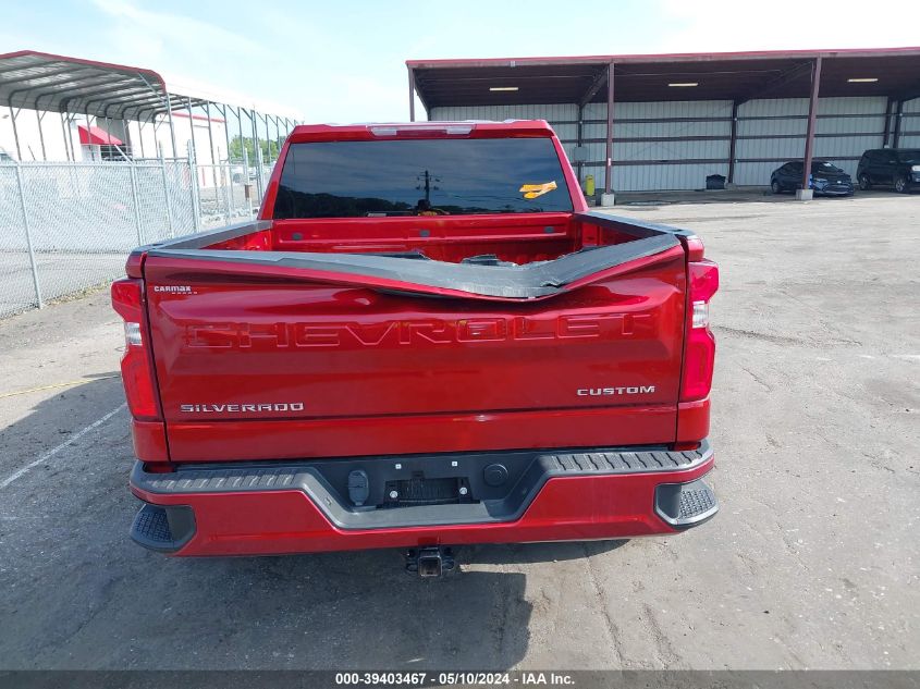 2021 Chevrolet Silverado 1500 4Wd Short Bed Custom VIN: 1GCPYBEK8MZ276263 Lot: 39403467