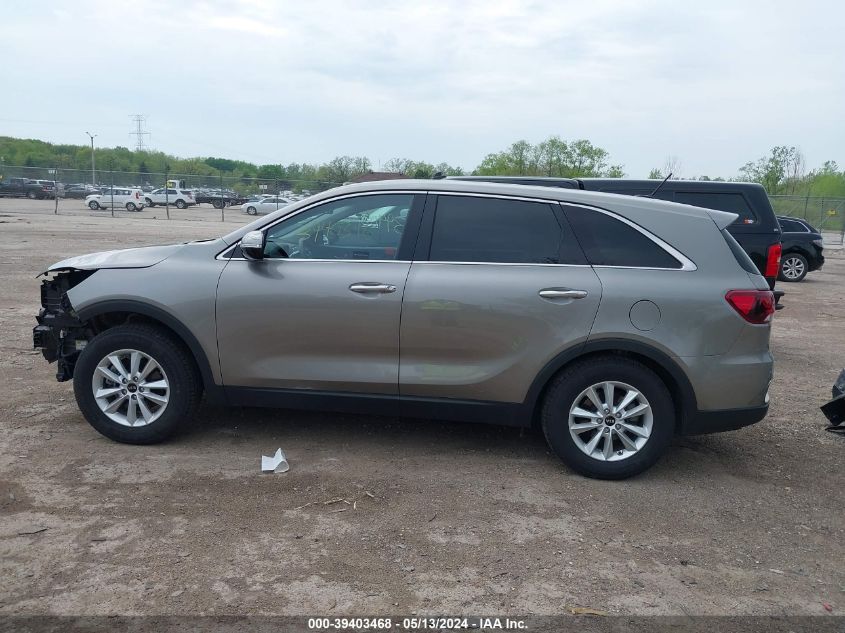 2019 Kia Sorento 2.4L Lx VIN: 5XYPG4A31KG506430 Lot: 39403468