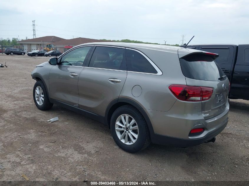 2019 Kia Sorento 2.4L Lx VIN: 5XYPG4A31KG506430 Lot: 39403468