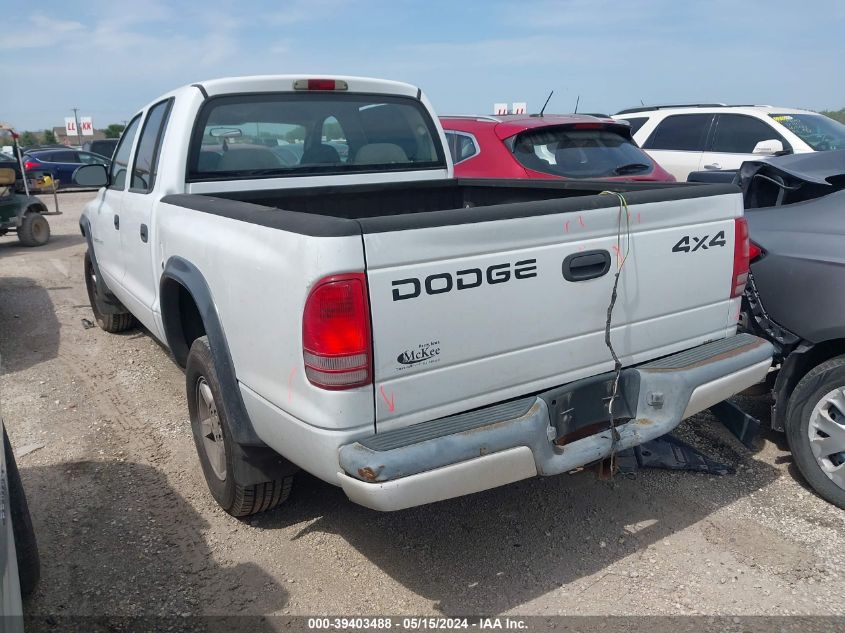 2002 Dodge Dakota Sport VIN: 1B7HG38N72S659166 Lot: 39403488