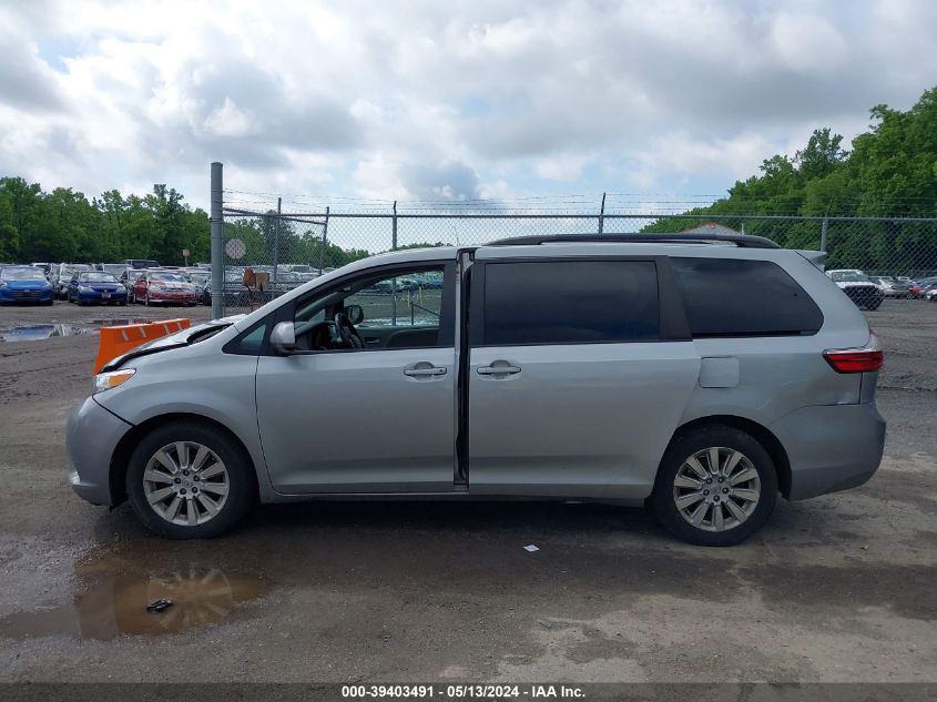 2015 Toyota Sienna Le 7 Passenger VIN: 5TDJK3DC5FS118832 Lot: 39403491