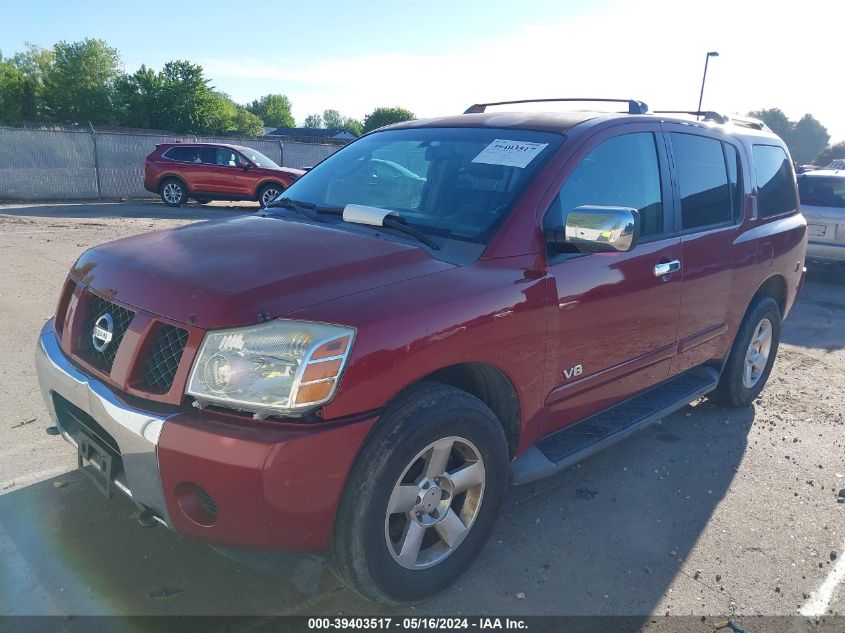 2006 Nissan Armada Se VIN: 5N1AA08B16N709258 Lot: 39403517