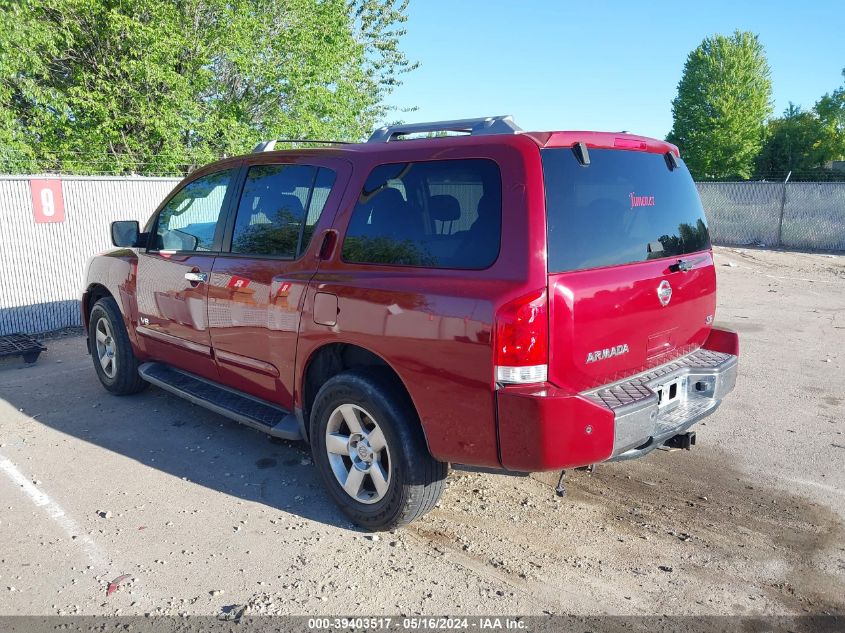 2006 Nissan Armada Se VIN: 5N1AA08B16N709258 Lot: 39403517