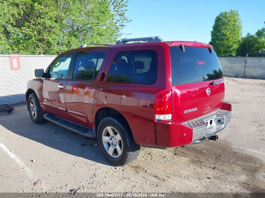 2006 Nissan Armada Se VIN: 5N1AA08B16N709258 Lot: 39403517