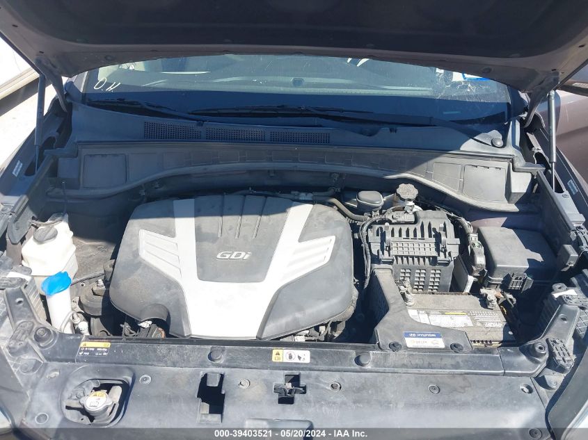 2013 Hyundai Santa Fe Limited VIN: KM8SR4HF8DU030243 Lot: 39403521