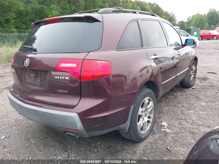 2008 Acura Mdx VIN: 2HNYD28248H538758 Lot: 39403587