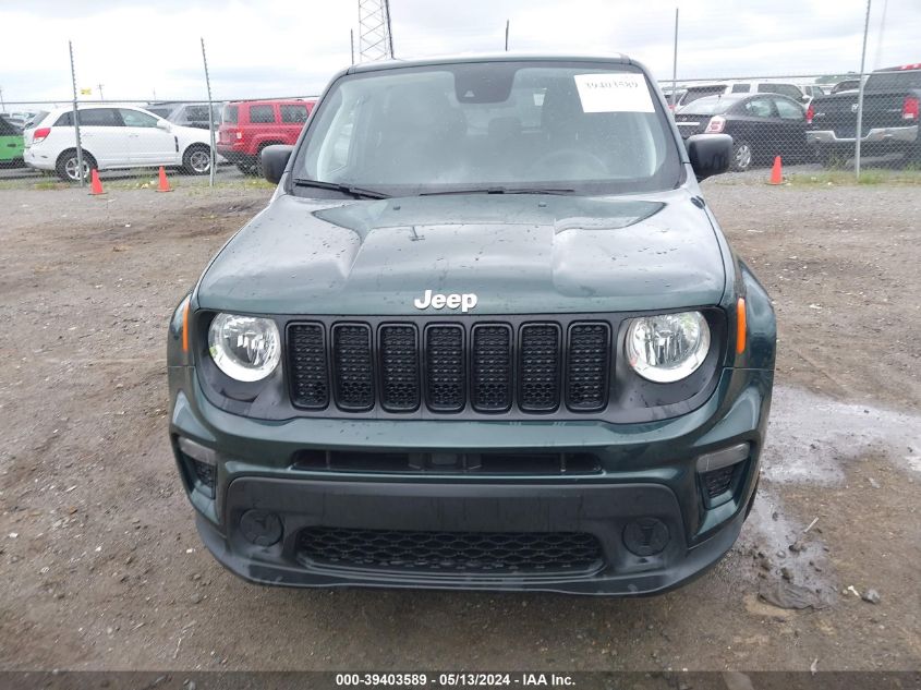 2021 Jeep Renegade Jeepster Fwd VIN: ZACNJCABXMPM54483 Lot: 39403589