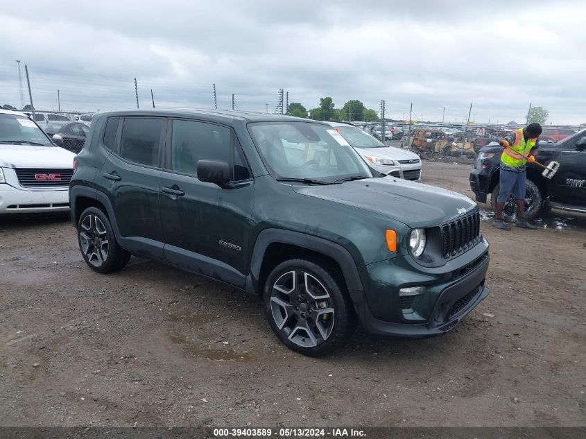 2021 Jeep Renegade Jeepster Fwd VIN: ZACNJCABXMPM54483 Lot: 39403589