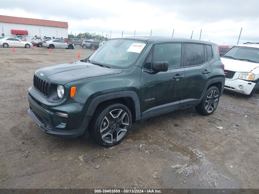 2021 Jeep Renegade Jeepster Fwd VIN: ZACNJCABXMPM54483 Lot: 39403589