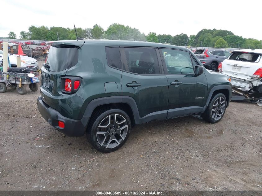 2021 Jeep Renegade Jeepster Fwd VIN: ZACNJCABXMPM54483 Lot: 39403589