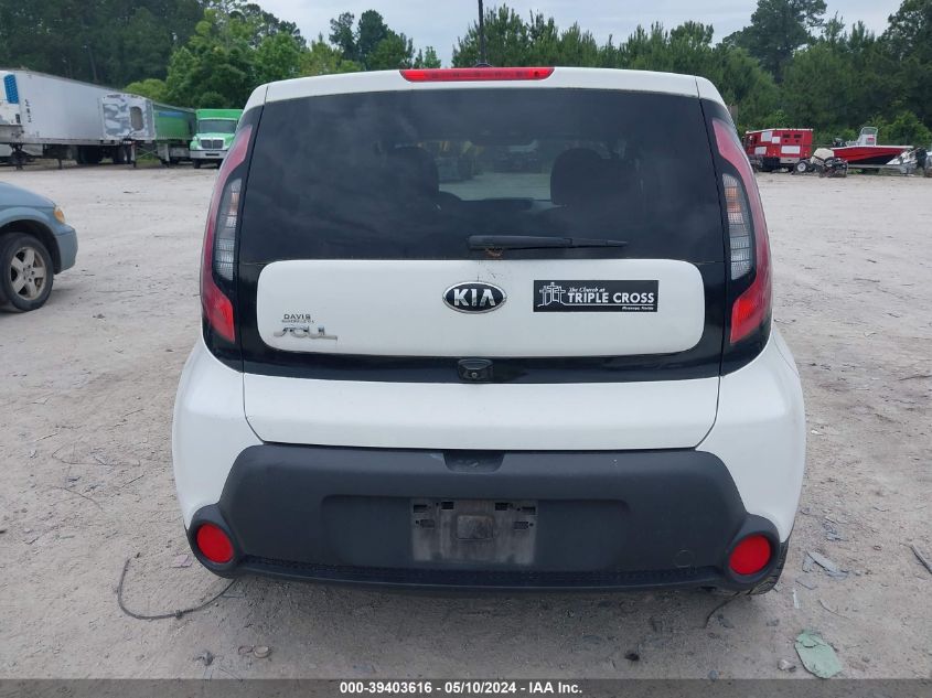 2016 Kia Soul VIN: KNDJN2A28G7267163 Lot: 39403616