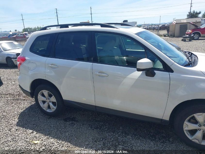 2016 Subaru Forester 2.5I Premium VIN: JF2SJADC5GH522068 Lot: 39403625