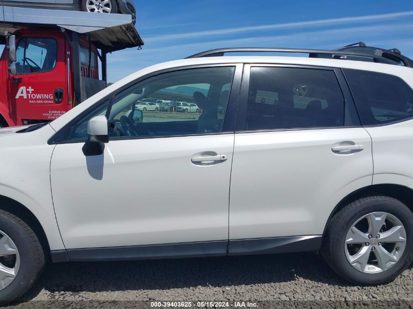 2016 Subaru Forester 2.5I Premium VIN: JF2SJADC5GH522068 Lot: 39403625