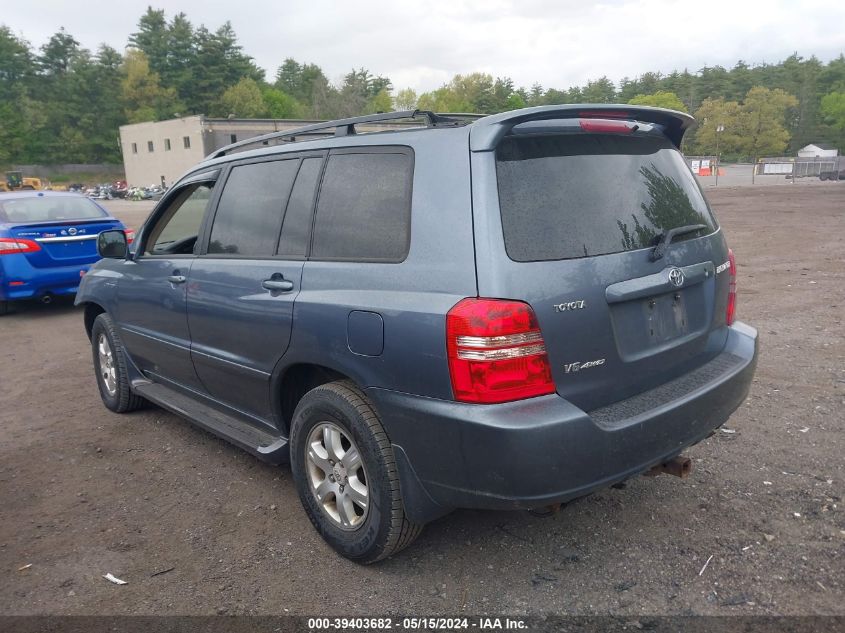 2002 Toyota Highlander Limited V6 VIN: JTEHF21A320091784 Lot: 39403682