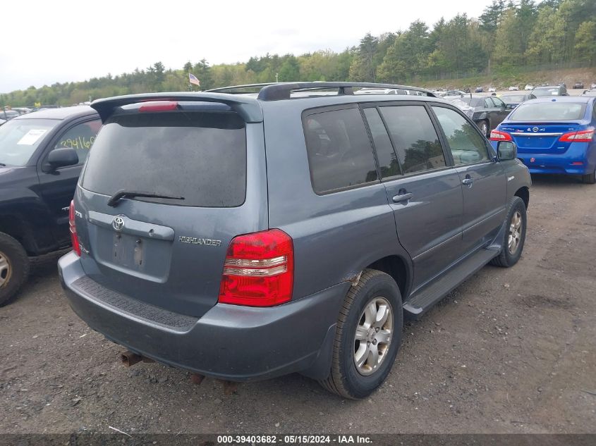 2002 Toyota Highlander Limited V6 VIN: JTEHF21A320091784 Lot: 39403682