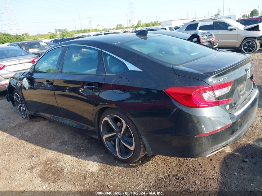 2022 Honda Accord Sport 2.0T VIN: 1HGCV2F39NA025137 Lot: 39403692