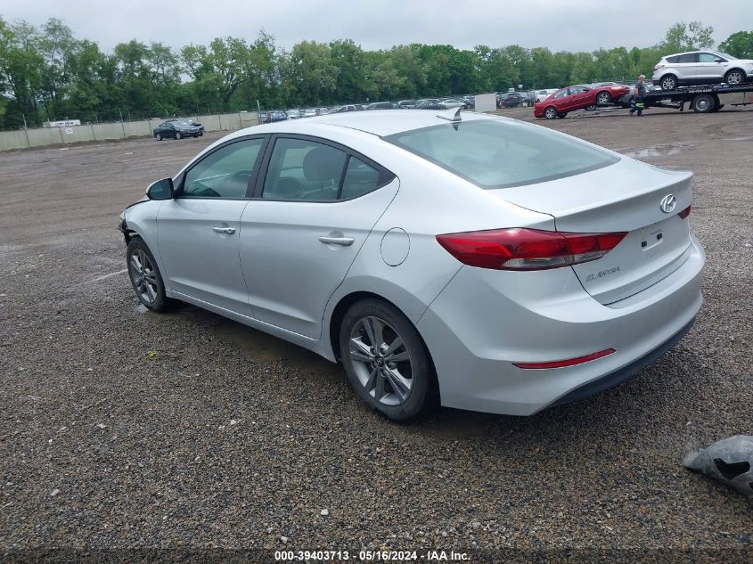 2018 HYUNDAI ELANTRA SEL/VALUE/LIMITED - KMHD84LF6JU525331
