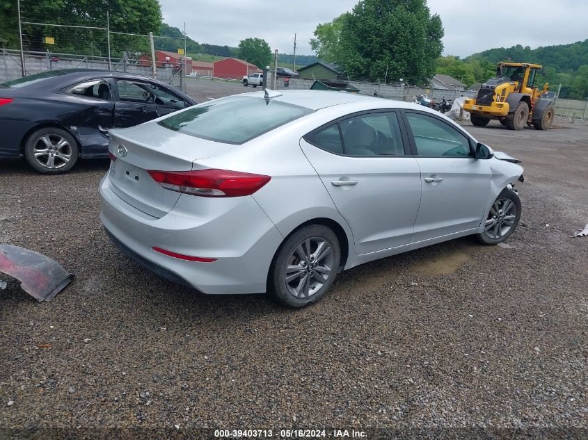 2018 HYUNDAI ELANTRA SEL/VALUE/LIMITED - KMHD84LF6JU525331