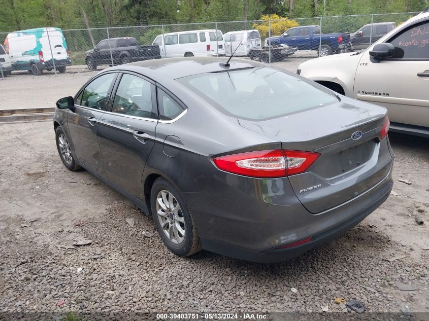 2016 Ford Fusion S VIN: 3FA6P0G76GR256006 Lot: 39403751