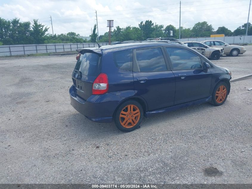 2008 Honda Fit Sport VIN: JHMGD37618S066666 Lot: 39403774