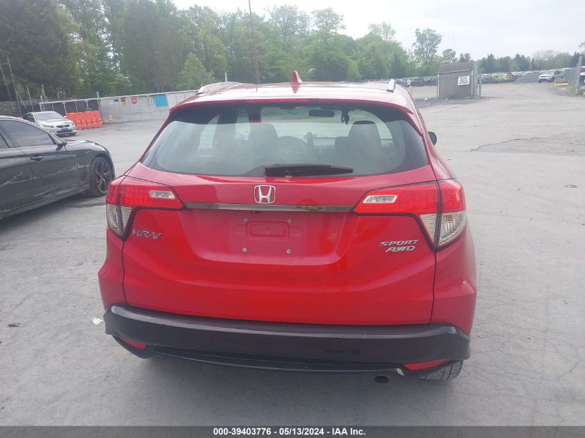 2019 Honda Hr-V Sport VIN: 3CZRU6H16KG709018 Lot: 39403776