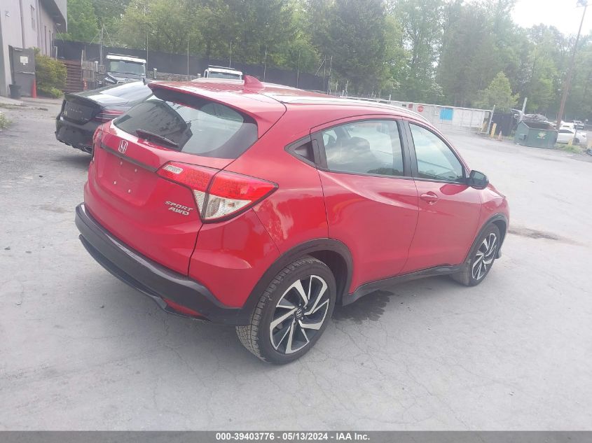 2019 Honda Hr-V Sport VIN: 3CZRU6H16KG709018 Lot: 39403776