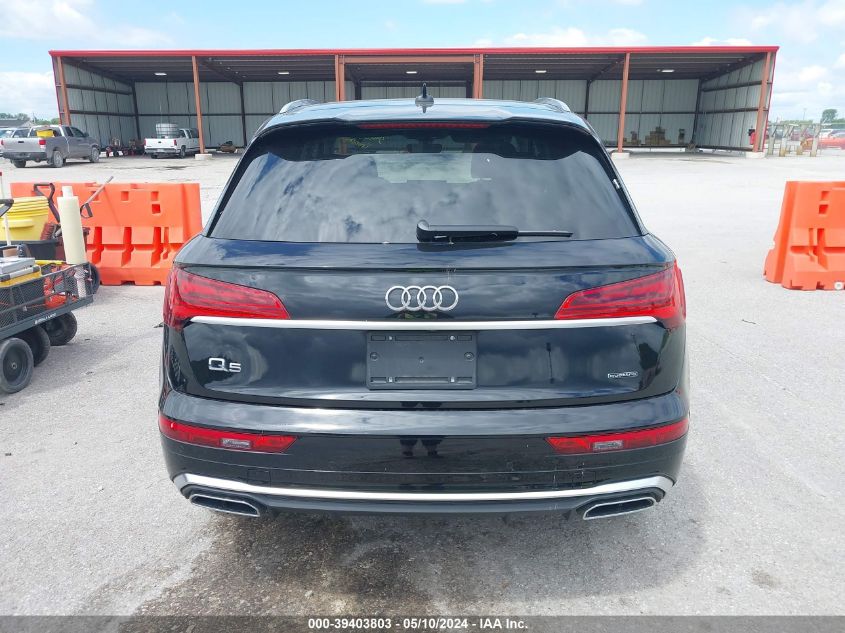 2023 Audi Q5 Premium Plus 45 Tfsi S Line Quattro VIN: WA1EAAFY8P2123222 Lot: 39403803