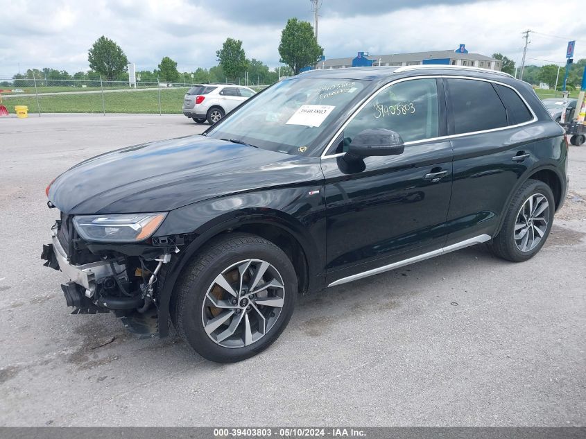 2023 Audi Q5 Premium Plus 45 Tfsi S Line Quattro VIN: WA1EAAFY8P2123222 Lot: 39403803