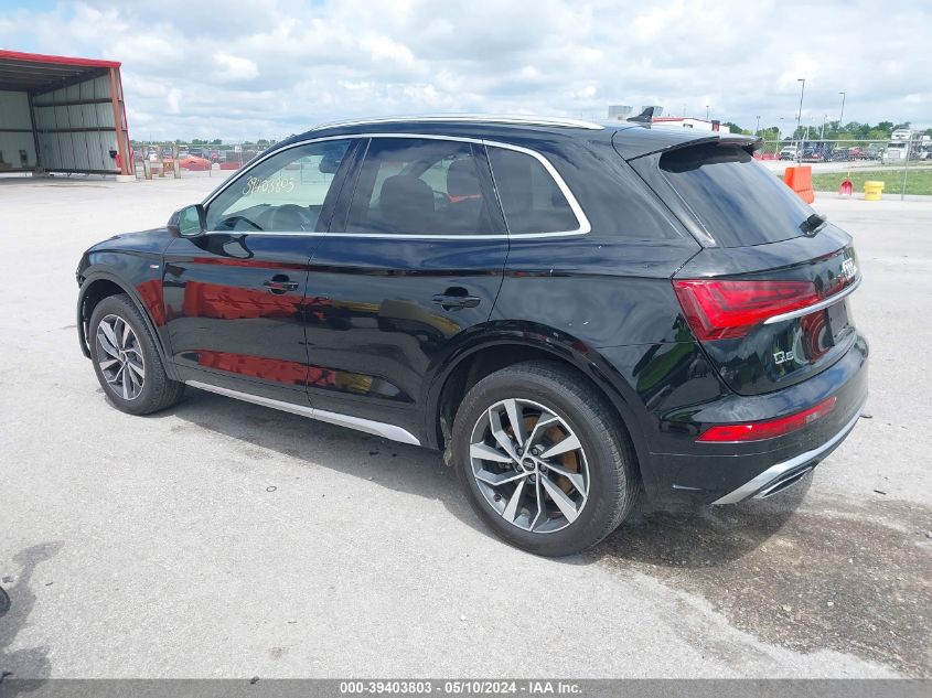 2023 Audi Q5 Premium Plus 45 Tfsi S Line Quattro VIN: WA1EAAFY8P2123222 Lot: 39403803