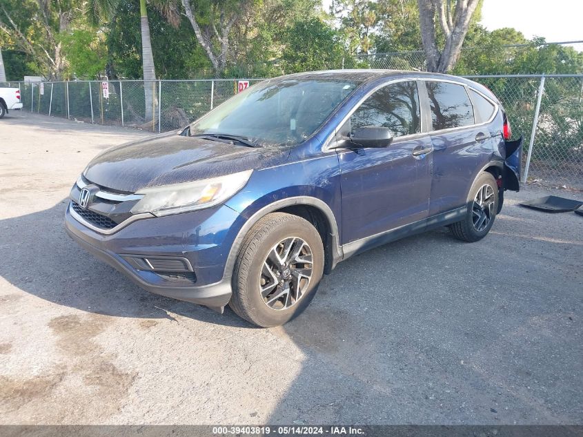 2016 Honda Cr-V Se VIN: 2HKRM3H48GH514499 Lot: 39403819