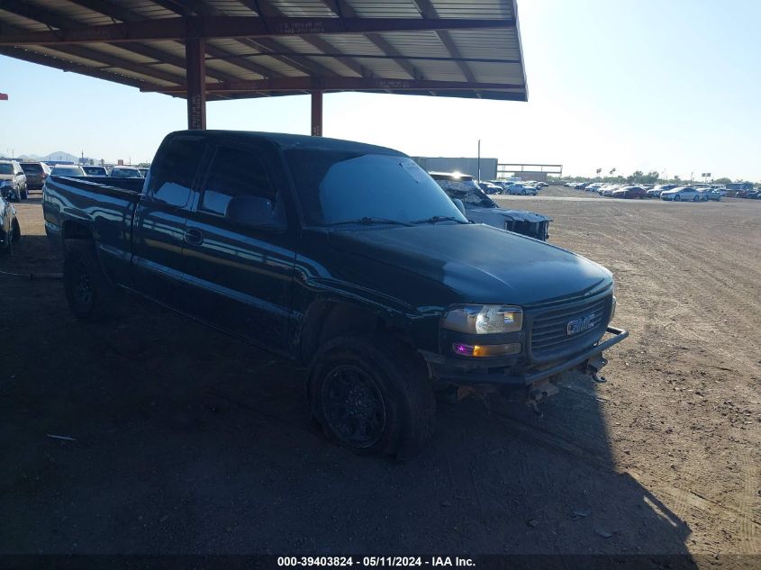 2001 GMC Sierra 1500 Sle VIN: 2GTEC19V311160106 Lot: 39403824