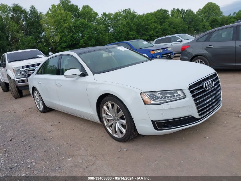 2016 Audi A8 L Quattro VIN: WAU34AFD9GN018511 Lot: 39403833