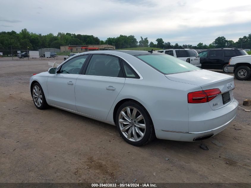 2016 Audi A8 L Quattro VIN: WAU34AFD9GN018511 Lot: 39403833