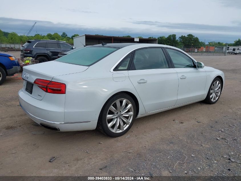 2016 Audi A8 L Quattro VIN: WAU34AFD9GN018511 Lot: 39403833