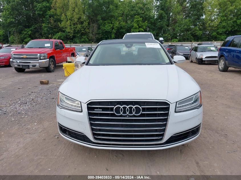 2016 Audi A8 L Quattro VIN: WAU34AFD9GN018511 Lot: 39403833