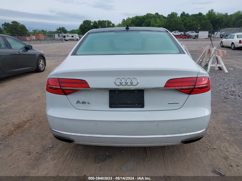 2016 Audi A8 L Quattro VIN: WAU34AFD9GN018511 Lot: 39403833