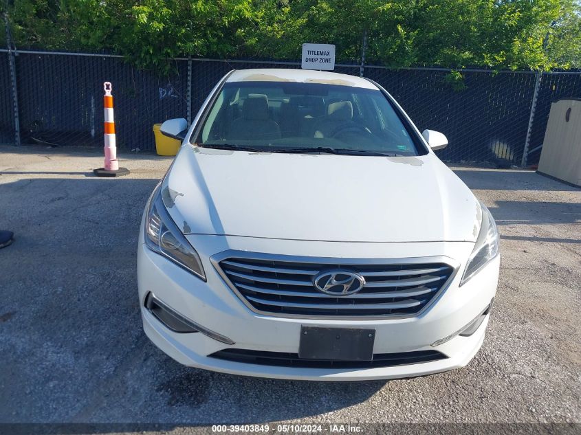 2015 Hyundai Sonata Se VIN: 5NPE24AF0FH004149 Lot: 39403849