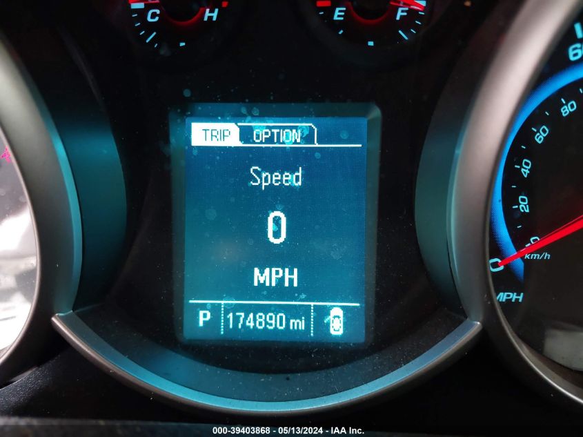 2016 Chevrolet Cruze Limited 1Lt Auto VIN: 1G1PE5SB2G7177302 Lot: 39403868