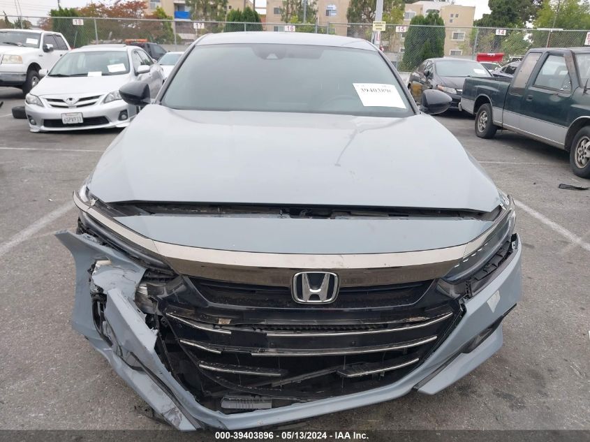 2021 Honda Accord Sport VIN: 1HGCV1F33MA018340 Lot: 39403896