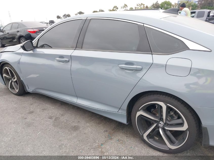 2021 Honda Accord Sport VIN: 1HGCV1F33MA018340 Lot: 39403896